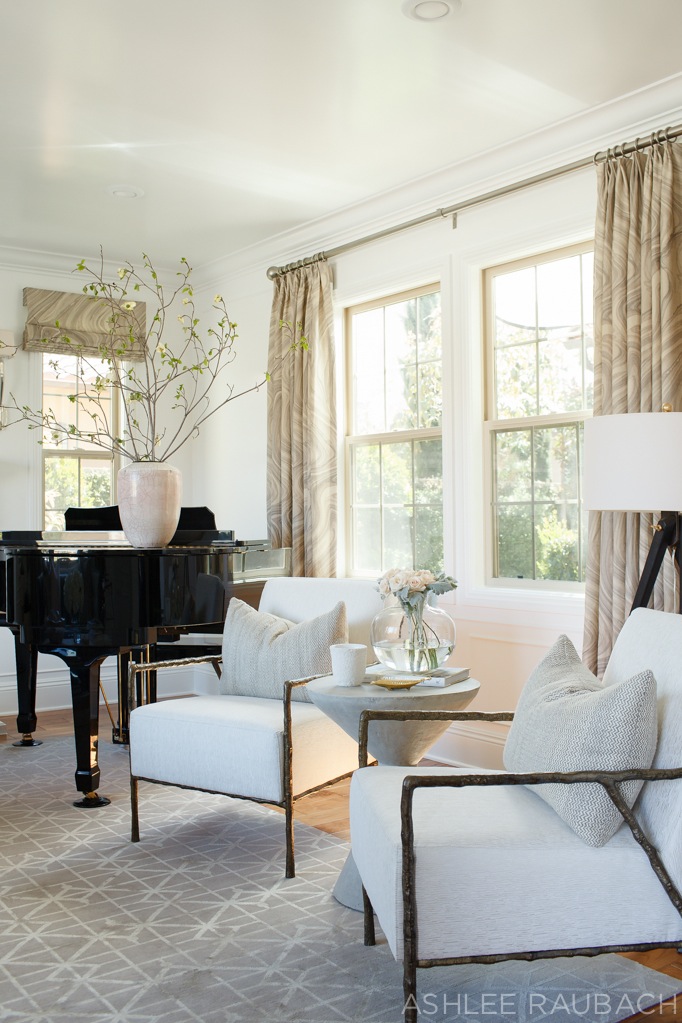 becki owens blog modern living room with bernhardt chairs and piano