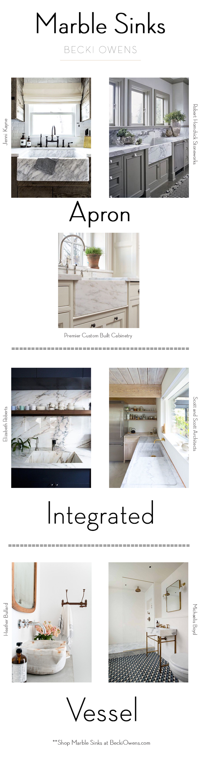 Marble Sinks Becki Owens