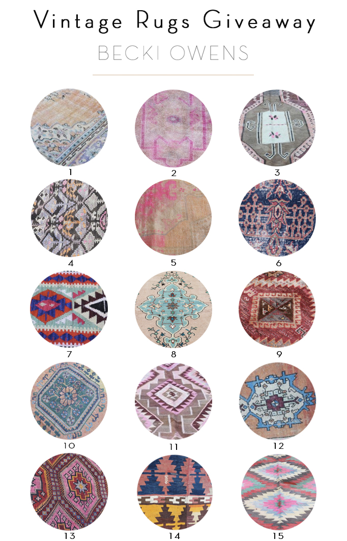 Vintage Rugs Giveaway